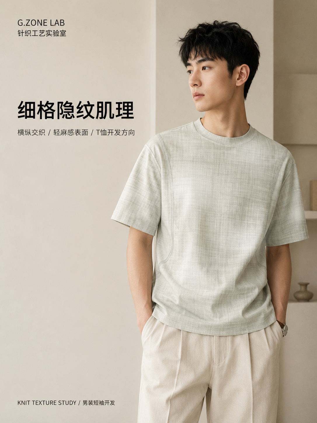 1819# 巴黎竹节 成衣效果