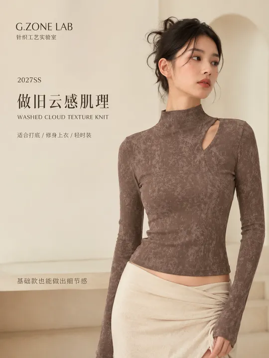 1718 蜡染羊绒-02 成衣效果