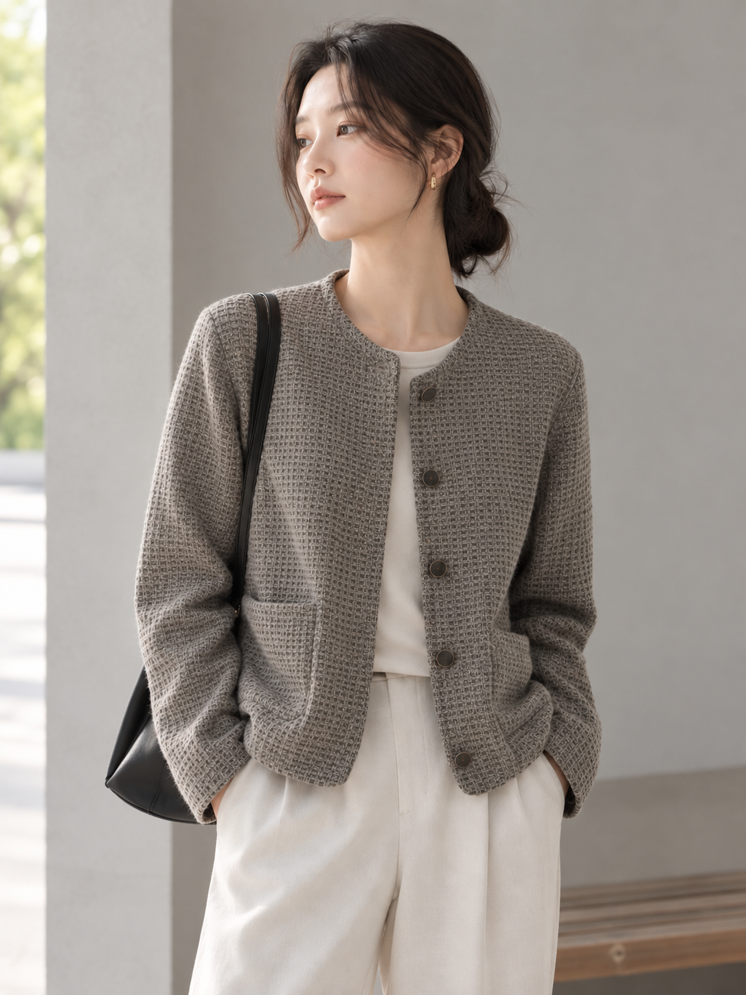 H2087 纵序肌纹｜Linear Textured Knit 面料主图