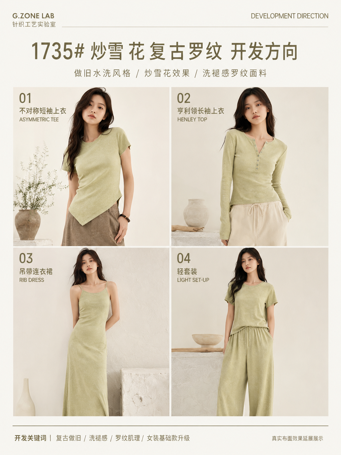 蜡染优可丝罗纹 开发方向与样衣效果 1