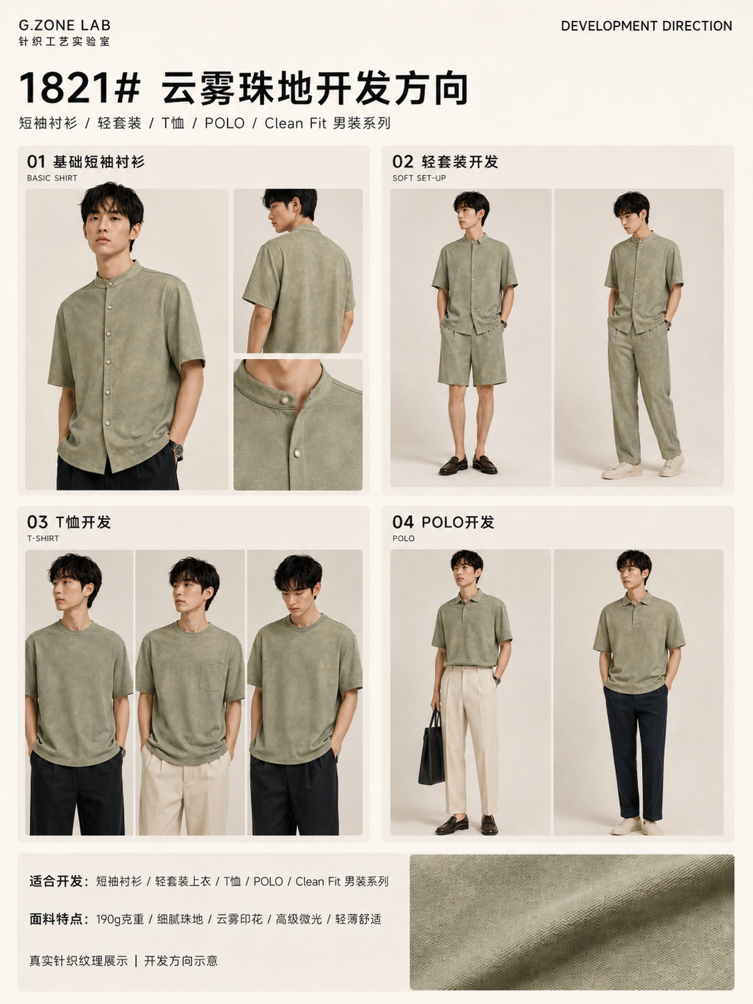 云雾珠地 开发方向与样衣效果 1