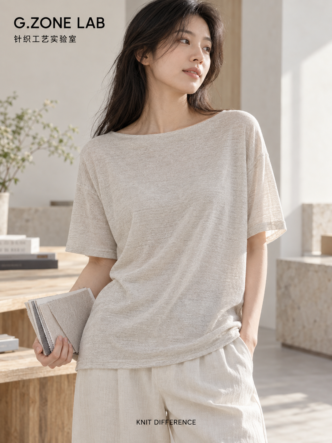 麻影横序 Linen Shadow Lines 模特展示 1